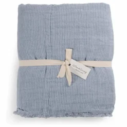 Online Le Monde Sauvage Plaid en lin Okapi | Bleu