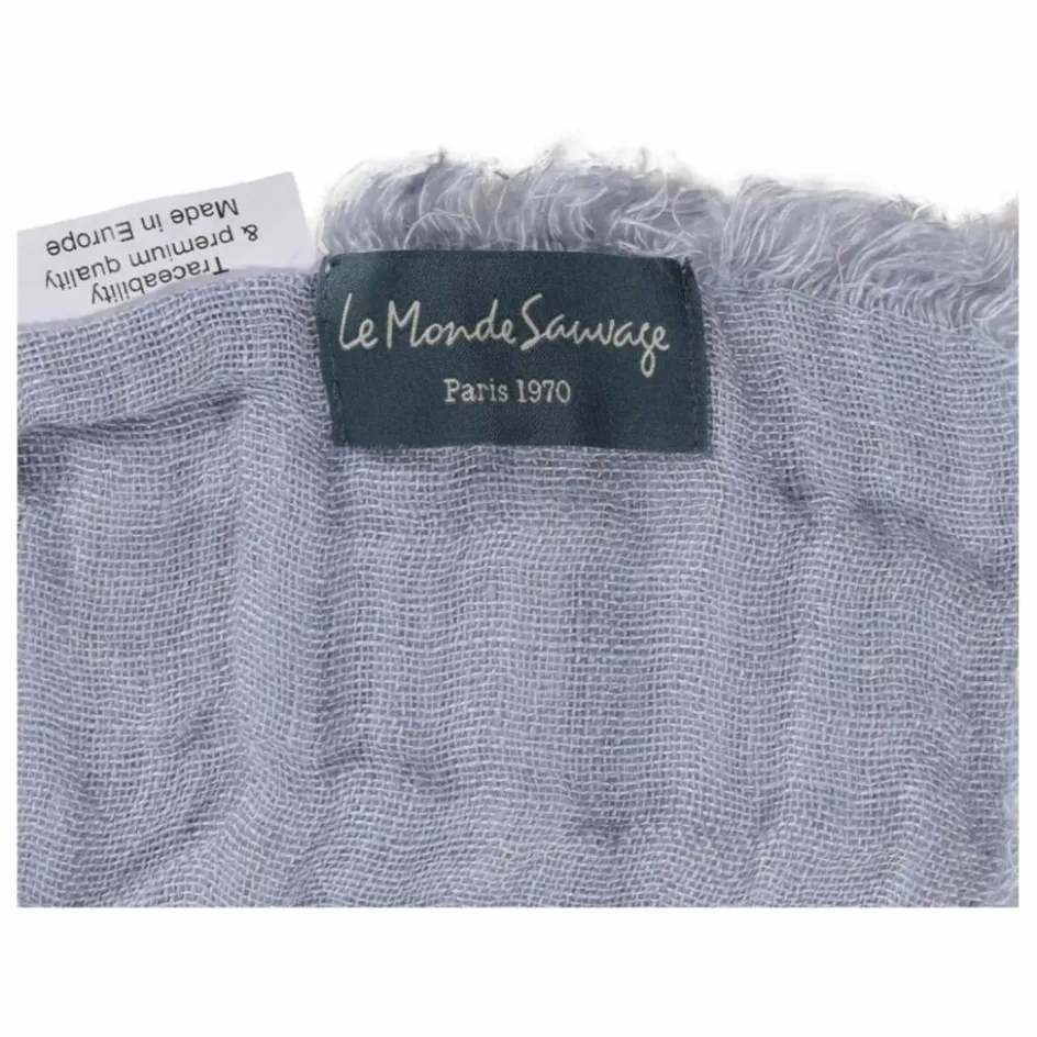 Online Le Monde Sauvage Plaid en lin Okapi | Bleu
