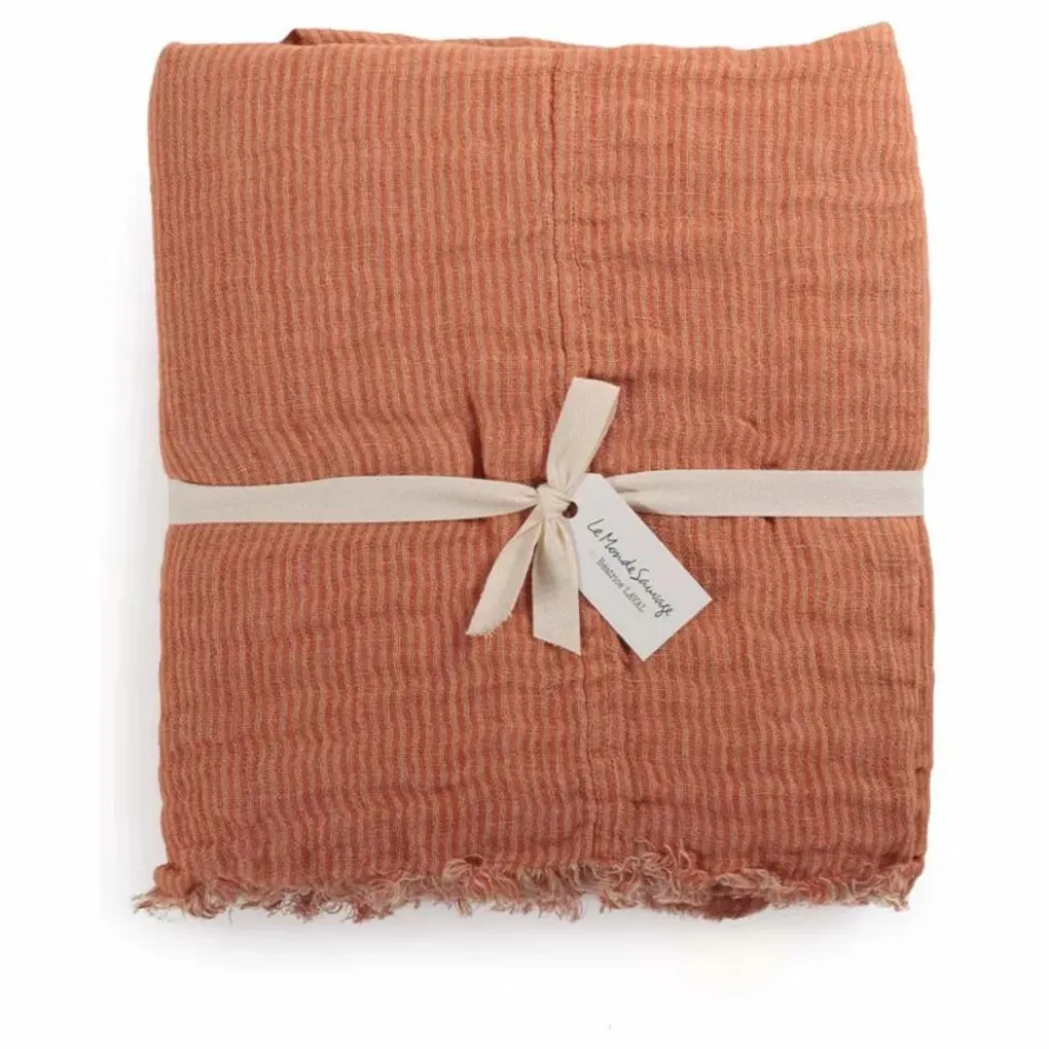 Le Monde Sauvage Plaid en lin Okapi || Linge De Lit