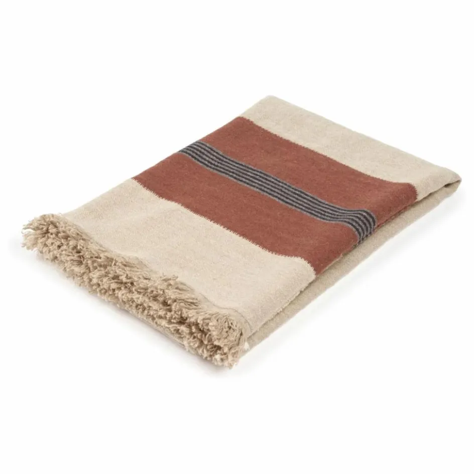 Libeco Linge De Lit*Plaid en lin Sienna |