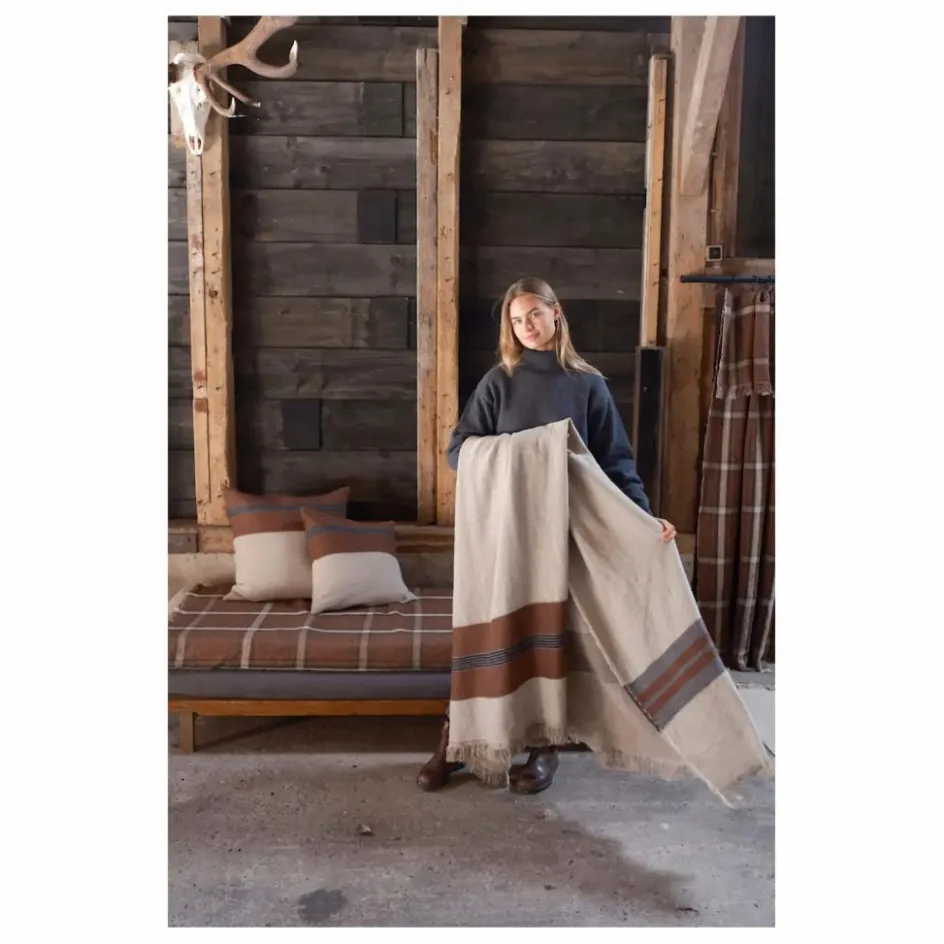 Libeco Linge De Lit*Plaid en lin Sienna |