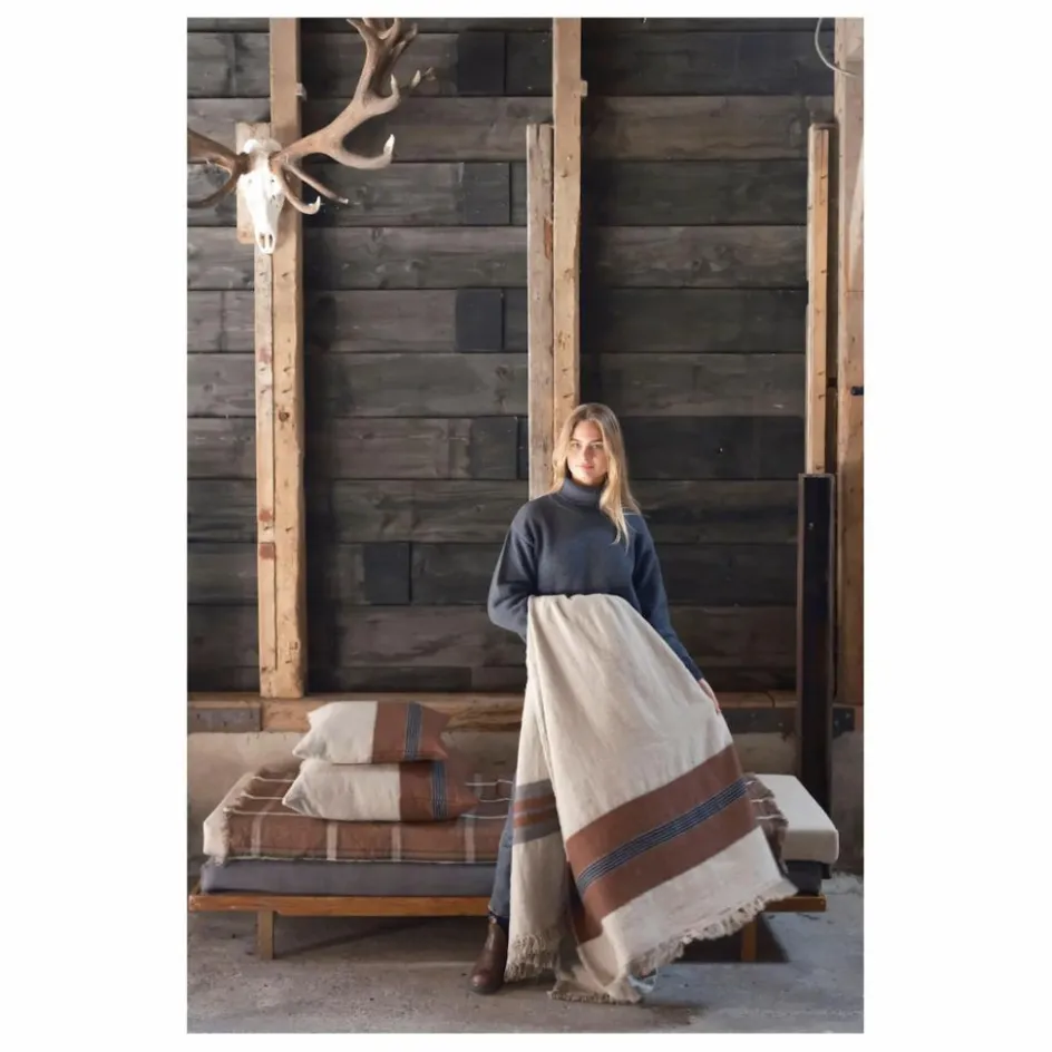 Libeco Linge De Lit*Plaid en lin Sienna |