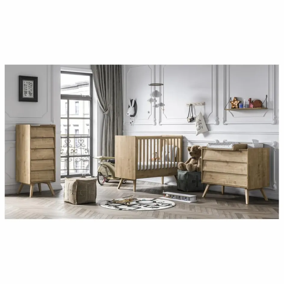 New VOX Plan à langer Vintage | Chêne