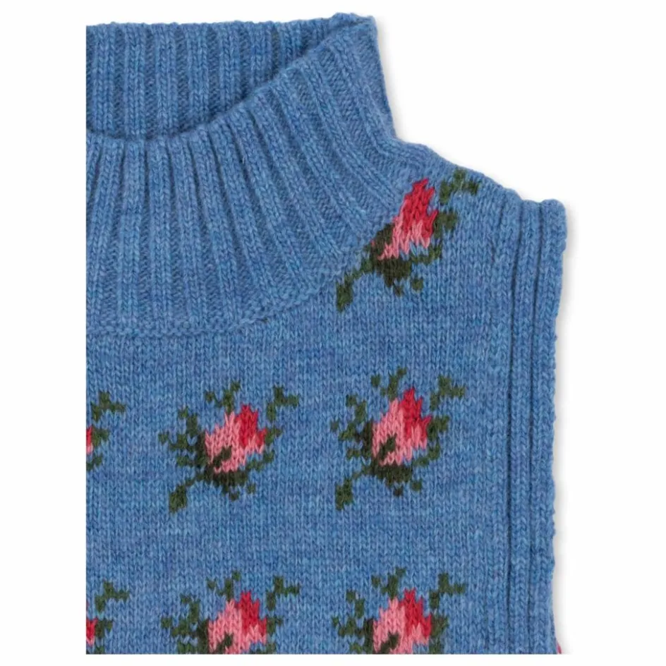 Best Konges Sløjd Plastron Belou Roses Laine | Bleu