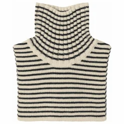 Sale FUB Plastron Rayé Laine de Mérinos | Marron