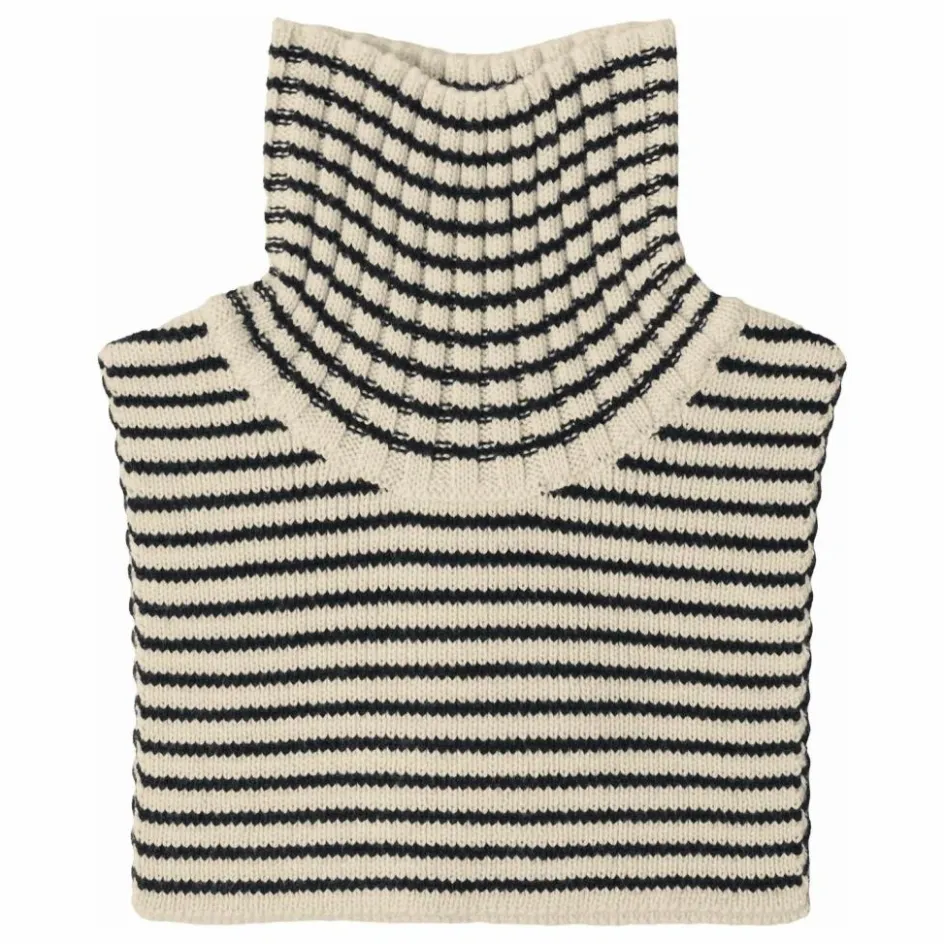 Sale FUB Plastron Rayé Laine de Mérinos | Marron