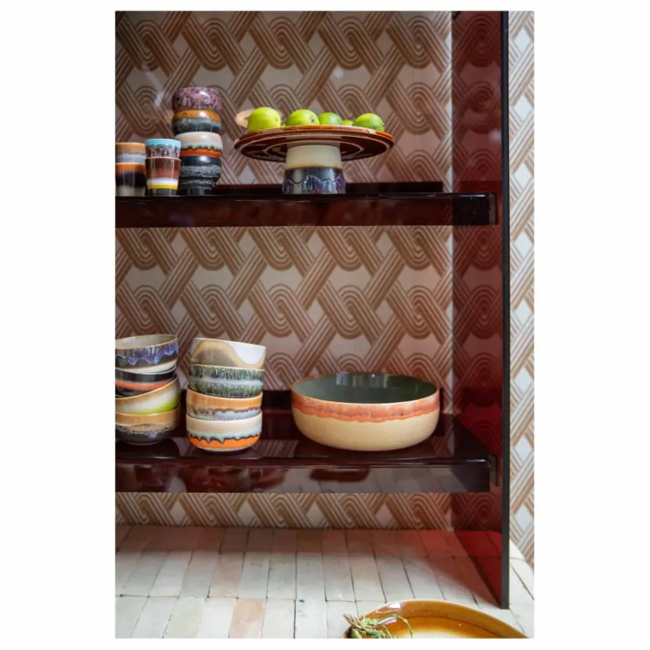 Sale HKliving Plat à gâteau en grès | Crème