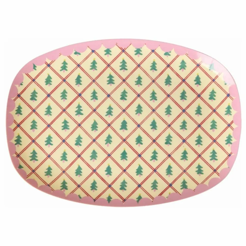 Rice Plat rectangle en mélamine Sapins ||Enfant Vaisselle Enfant|Art De La Table