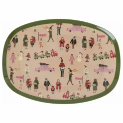 Enfant Rice Vaisselle Enfant|Art De La Table*Plat rectangle en mélamine Holiday |
