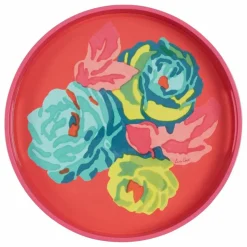 Lisa Corti Art De La Table*Plateau laqué Nizam Flower Geranium |