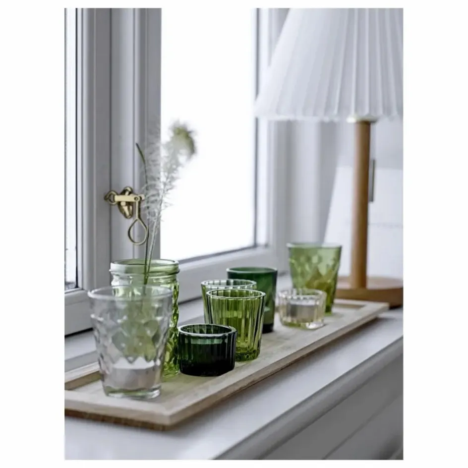 Bloomingville Vases, Objets Déco*Plateau rectangulaire et photophores - Set de 9