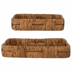 Bloomingville Plateaux Diann en rotin - Set de 2 || Art De La Table