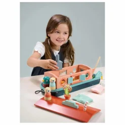 Tender Leaf Toys Péniche famille loutre| Maisons De Poupées