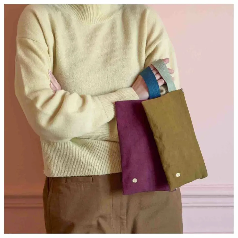 Discount La cerise sur le gâteau Pochette avec anse en coton bio Iona | Gold