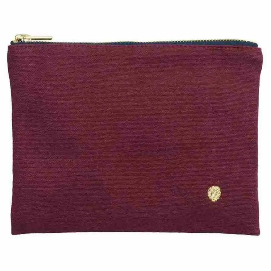 Outlet La cerise sur le gâteau Pochette en coton bio Iona | Bordeaux