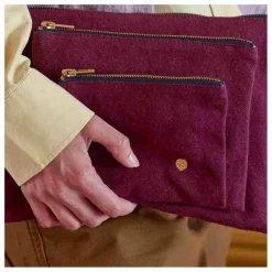 Outlet La cerise sur le gâteau Pochette en coton bio Iona | Bordeaux
