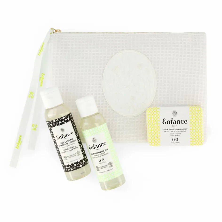 Enfance Paris Pochette garnie kit essentiel 0-3 ans|Enfant Soins Du Corps|Soins Des Cheveux