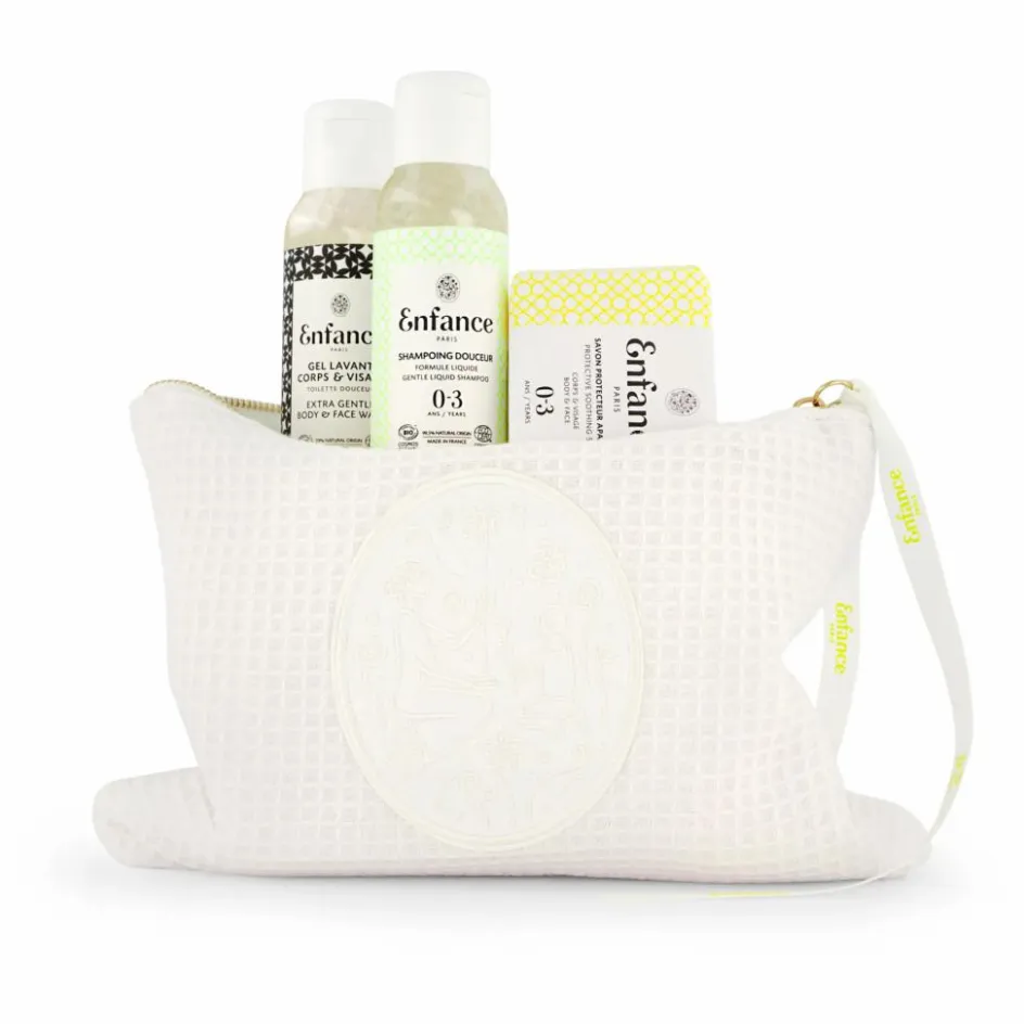 Enfance Paris Pochette garnie kit essentiel 0-3 ans|Enfant Soins Du Corps|Soins Des Cheveux