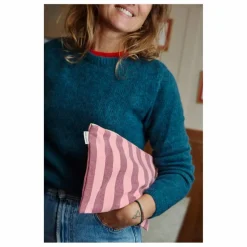Rose in April Pochette Lili Rayée ||Femme Pochettes Et Petite Maroquinerie