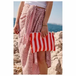 Rose in April Pochette Lili rayée ||Femme Pochettes Et Petite Maroquinerie