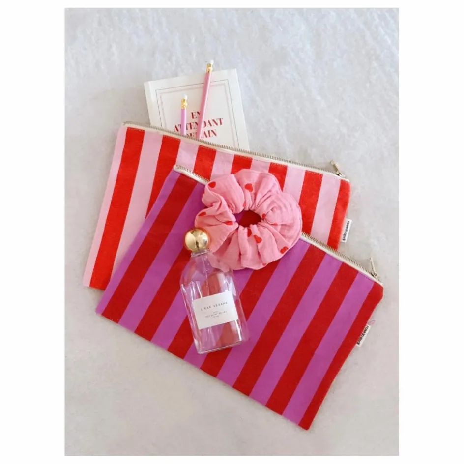 Rose in April Pochette Lili rayée ||Femme Pochettes Et Petite Maroquinerie
