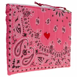 Call it by your name Pochette Zippée Matelassée Coeur ||Femme Pochettes Et Petite Maroquinerie