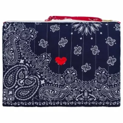 Outlet Call it by your name Pochette Zippée Matelassée Coeur | Bleu marine