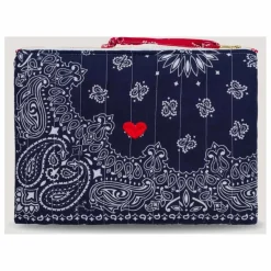 Outlet Call it by your name Pochette Zippée Matelassée Coeur | Bleu marine
