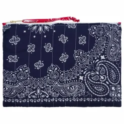 Outlet Call it by your name Pochette Zippée Matelassée Coeur | Bleu marine