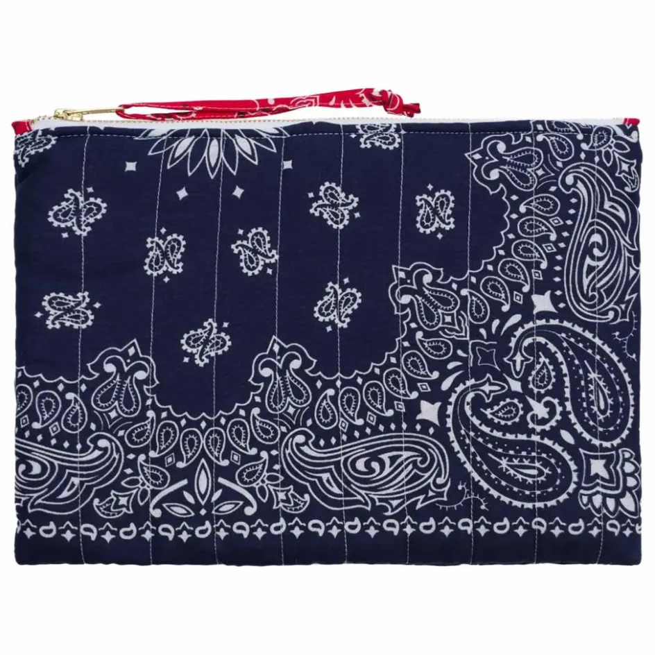 Outlet Call it by your name Pochette Zippée Matelassée Coeur | Bleu marine