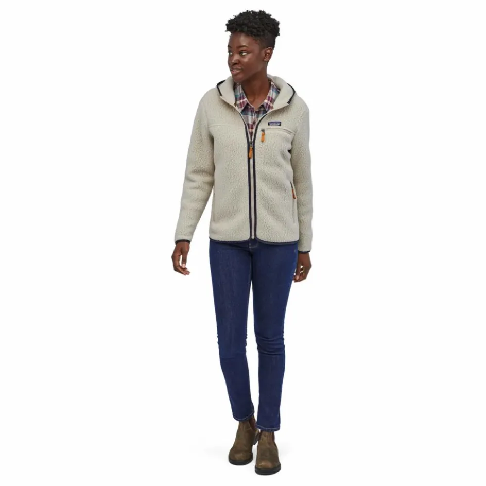 Sale Patagonia Polaire Retro Pile Hoody - Collection Femme | Grège
