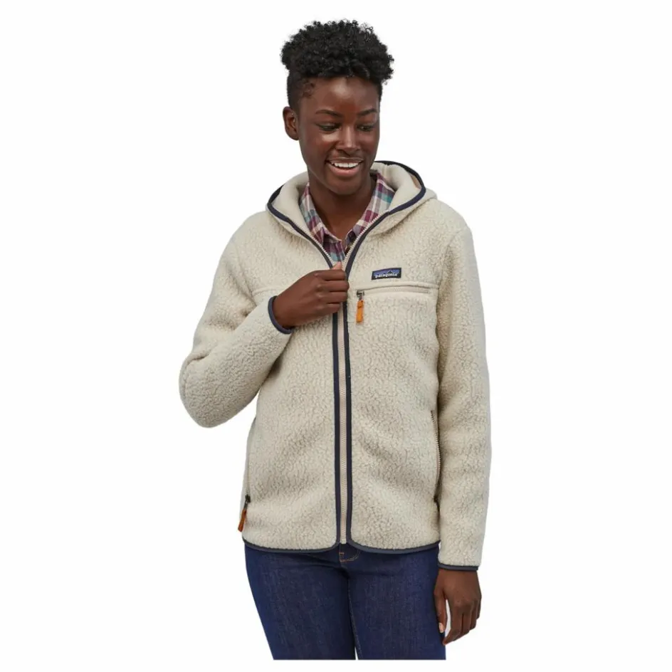 Sale Patagonia Polaire Retro Pile Hoody - Collection Femme | Grège