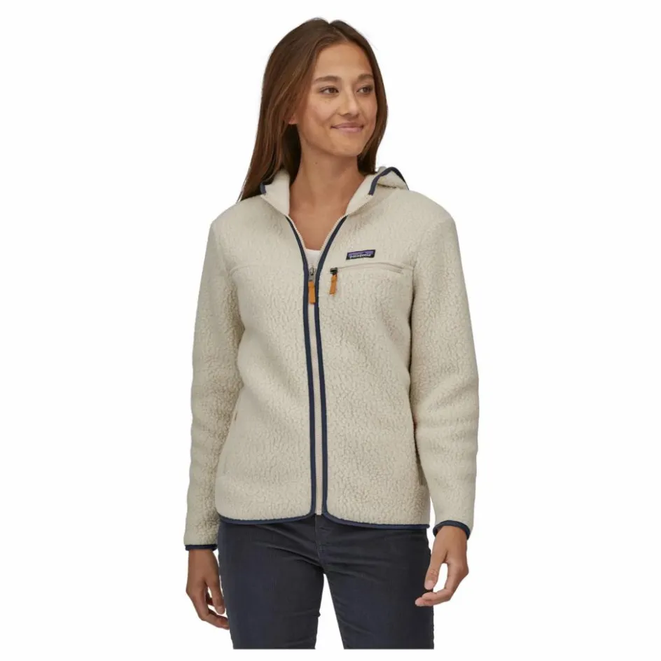 Sale Patagonia Polaire Retro Pile Hoody - Collection Femme | Grège