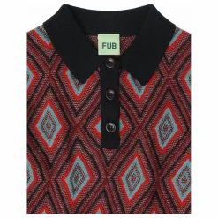 Outlet FUB Polo Arlequin Laine de Mérinos | Bleu marine