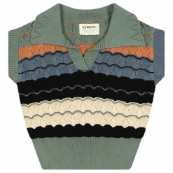 Sale Aymara Polo Carmen Pointelle Coton Bio | Vert kaki