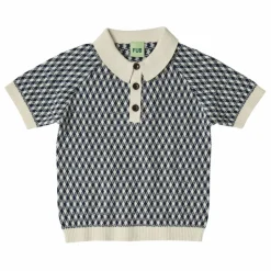 New FUB Polo Maille Fine Harlekin Coton Bio | Bleu marine