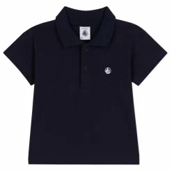 New Petit Bateau Polo Marisol Logo | Bleu marine