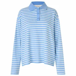 Lollys Laundry Polo Moby Rayé | Bleu Clair