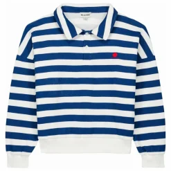 Online We Are Kids Polo Rayures Coton Bio | Bleu