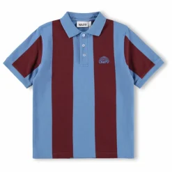 Discount Molo Polo Reyo Rayé Coton Bio | Bleu