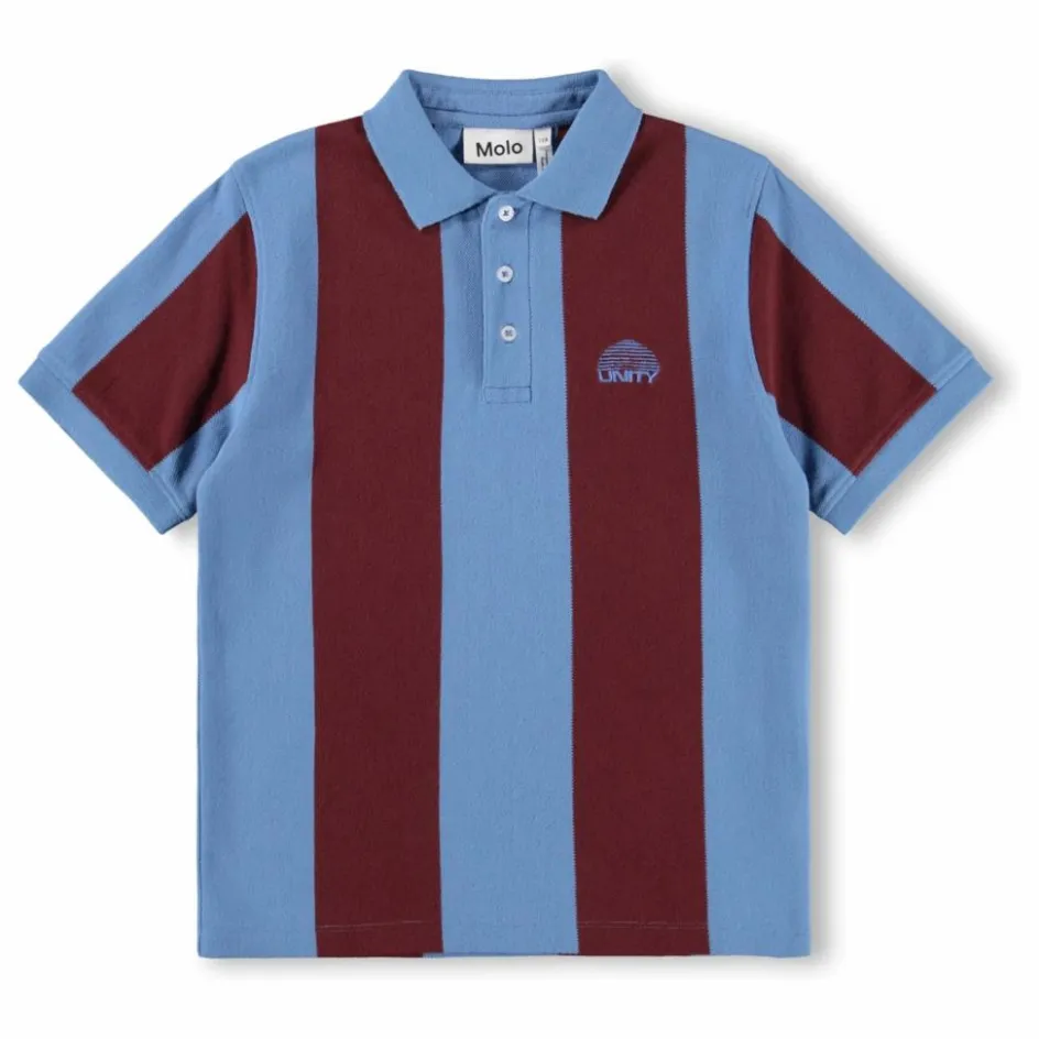 Discount Molo Polo Reyo Rayé Coton Bio | Bleu
