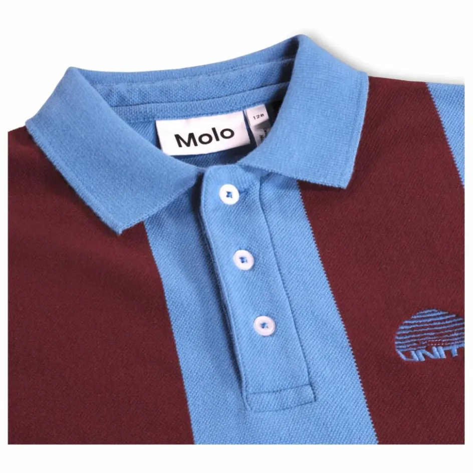 Discount Molo Polo Reyo Rayé Coton Bio | Bleu
