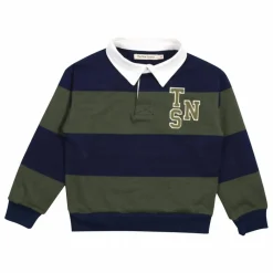 Discount the new society Polo Tomas Rayé Coton Bio | Bleu marine