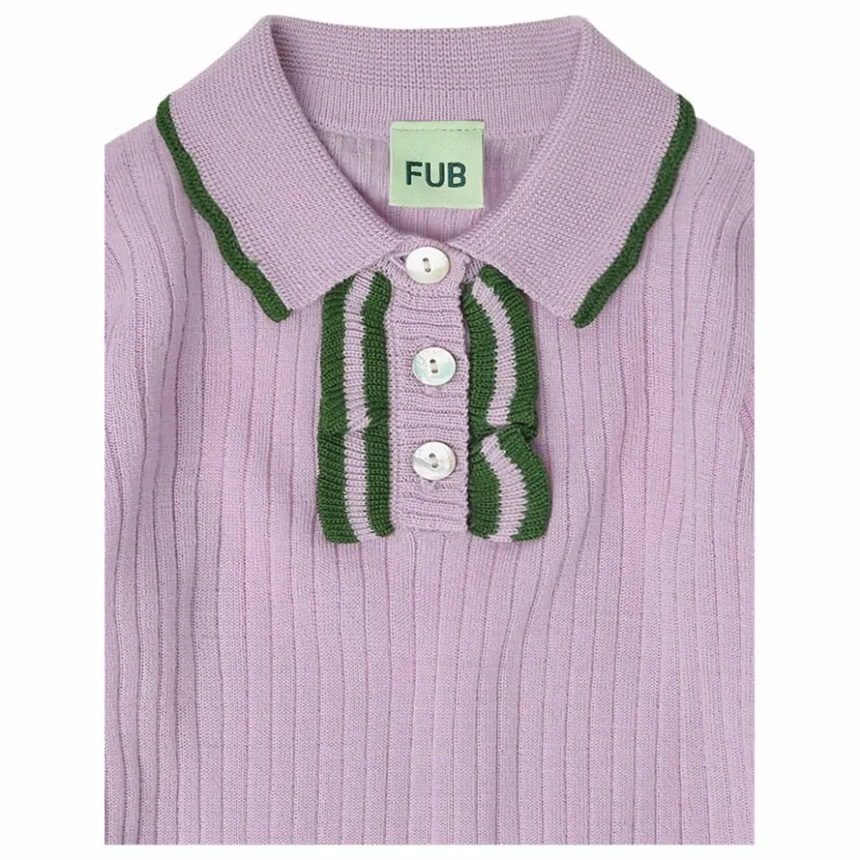 FUB Polo Volants Maille Fine Laine de Mérinos | Parme