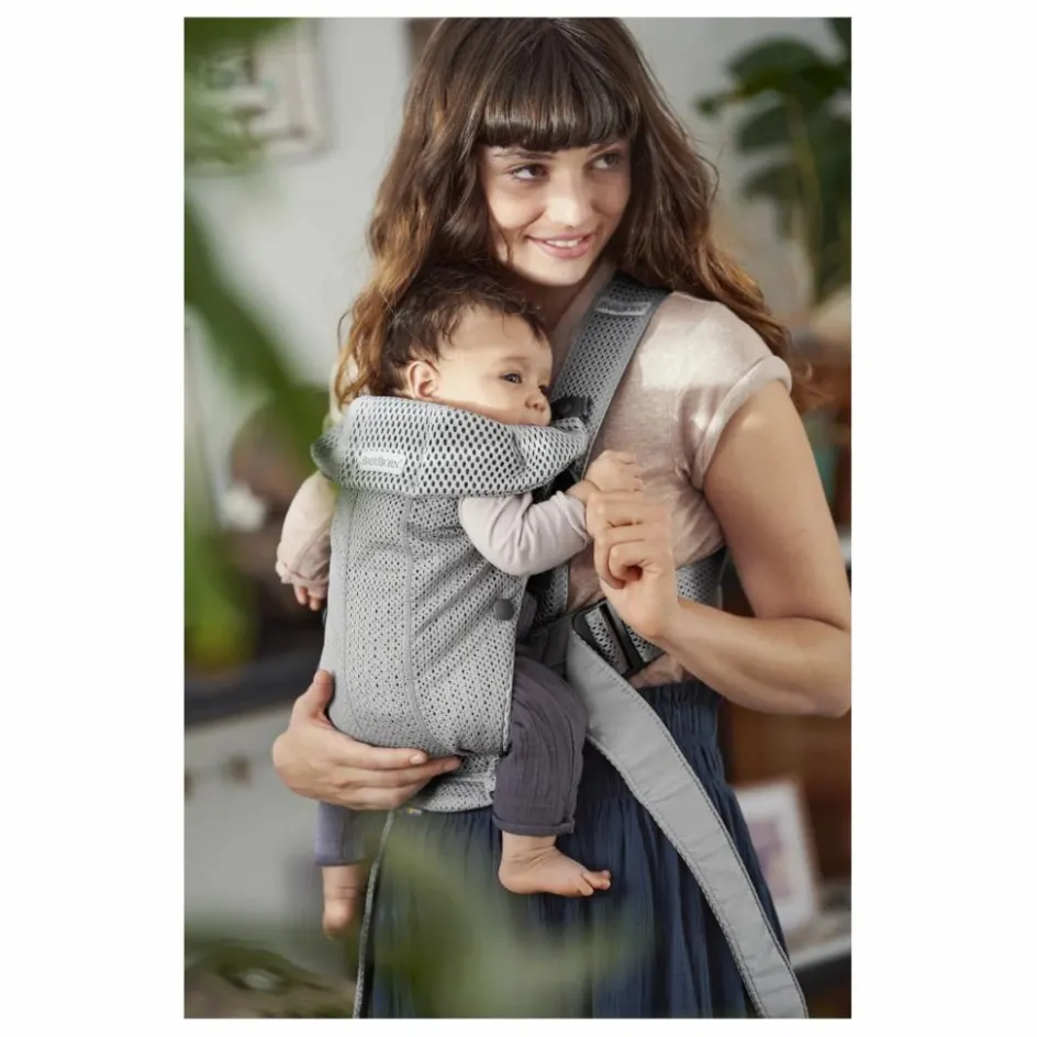 Clearance BabyBjörn Porte-bébe Mini en mesh | Gris clair