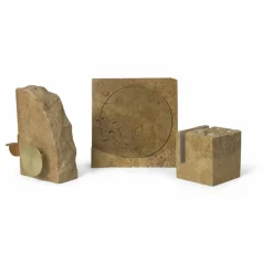Online Ferm Living Porte-crayons Klint en travertin | Ocre