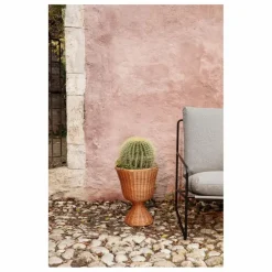 Ferm Living Vases, Objets Déco*Porte-plante Agnes en rotin