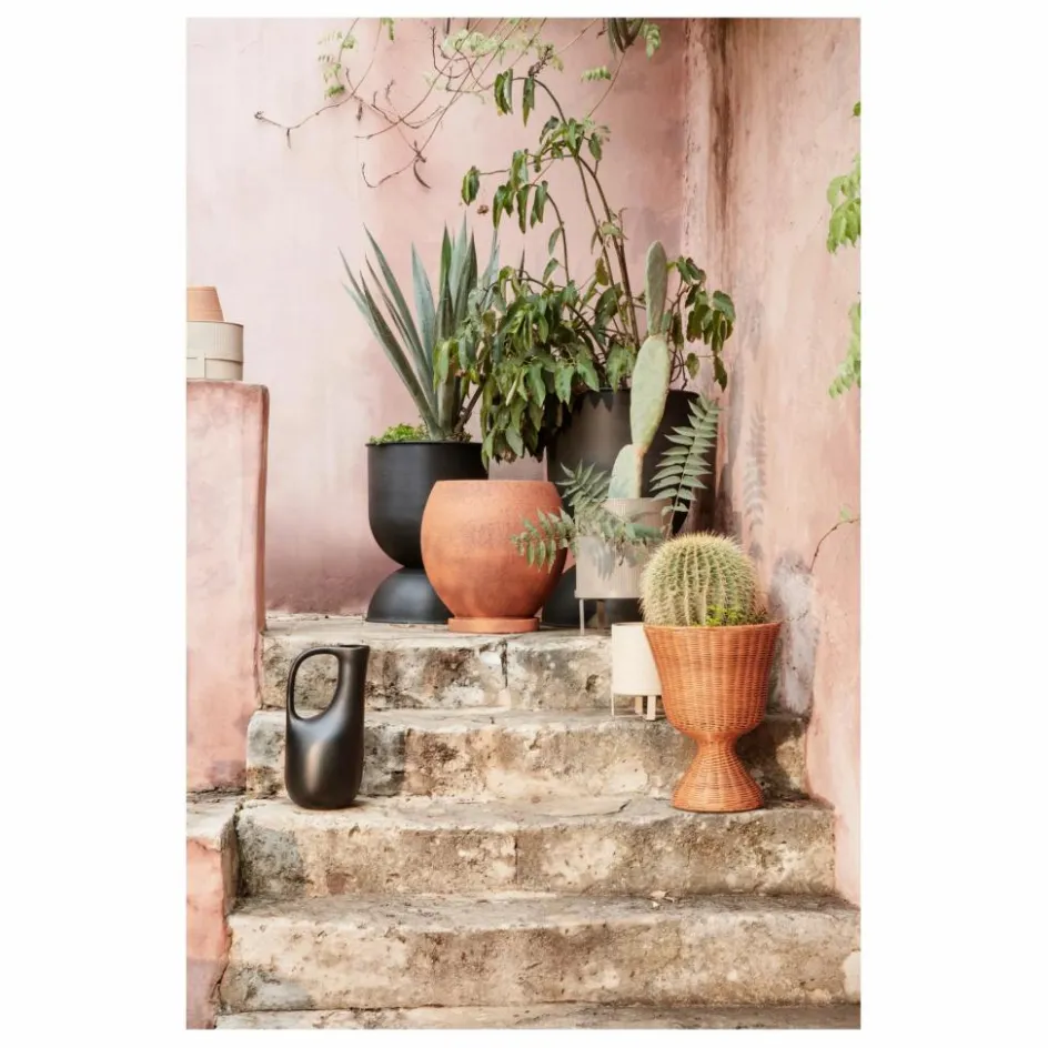 Ferm Living Vases, Objets Déco*Porte-plante Agnes en rotin