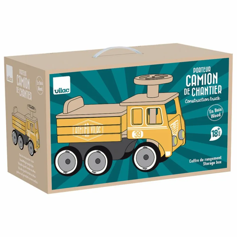 Hot Vilac Porteur camion de chantier Multicolore