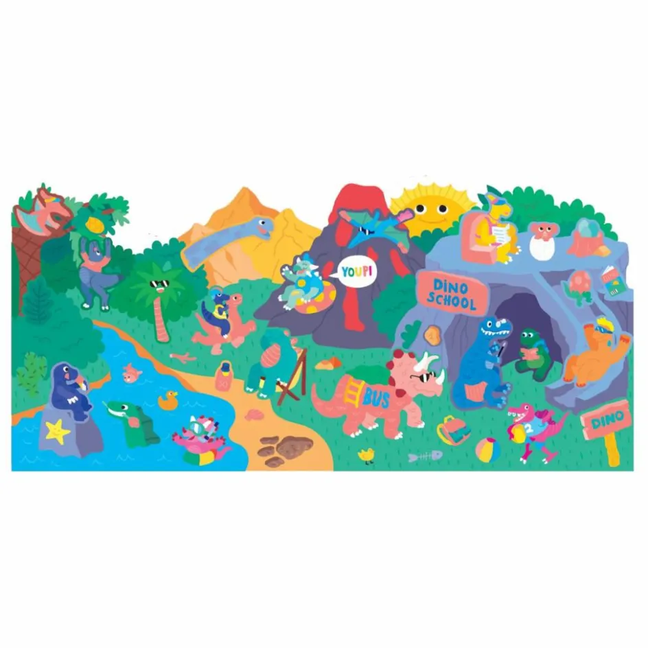 Omy x Gallimard Jeunesse Loisirs Créatifs*Poster à colorier Dinoland
